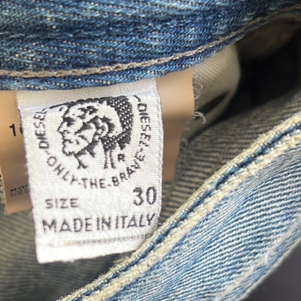 Diesel Blue Bootcut Jeans with Distressed Vintage Look - Picture 6 of 6